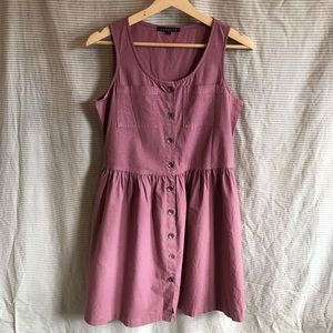 Curator SF Mauve Button Dress Size S